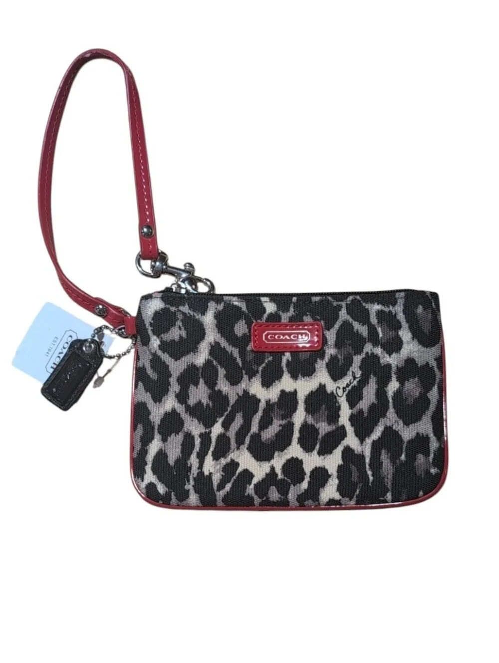 Coach Park Ocelot Wristlet w/Flaw *Please Read